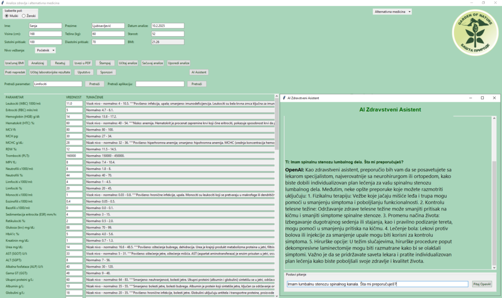 AI Zdravstveni asistent