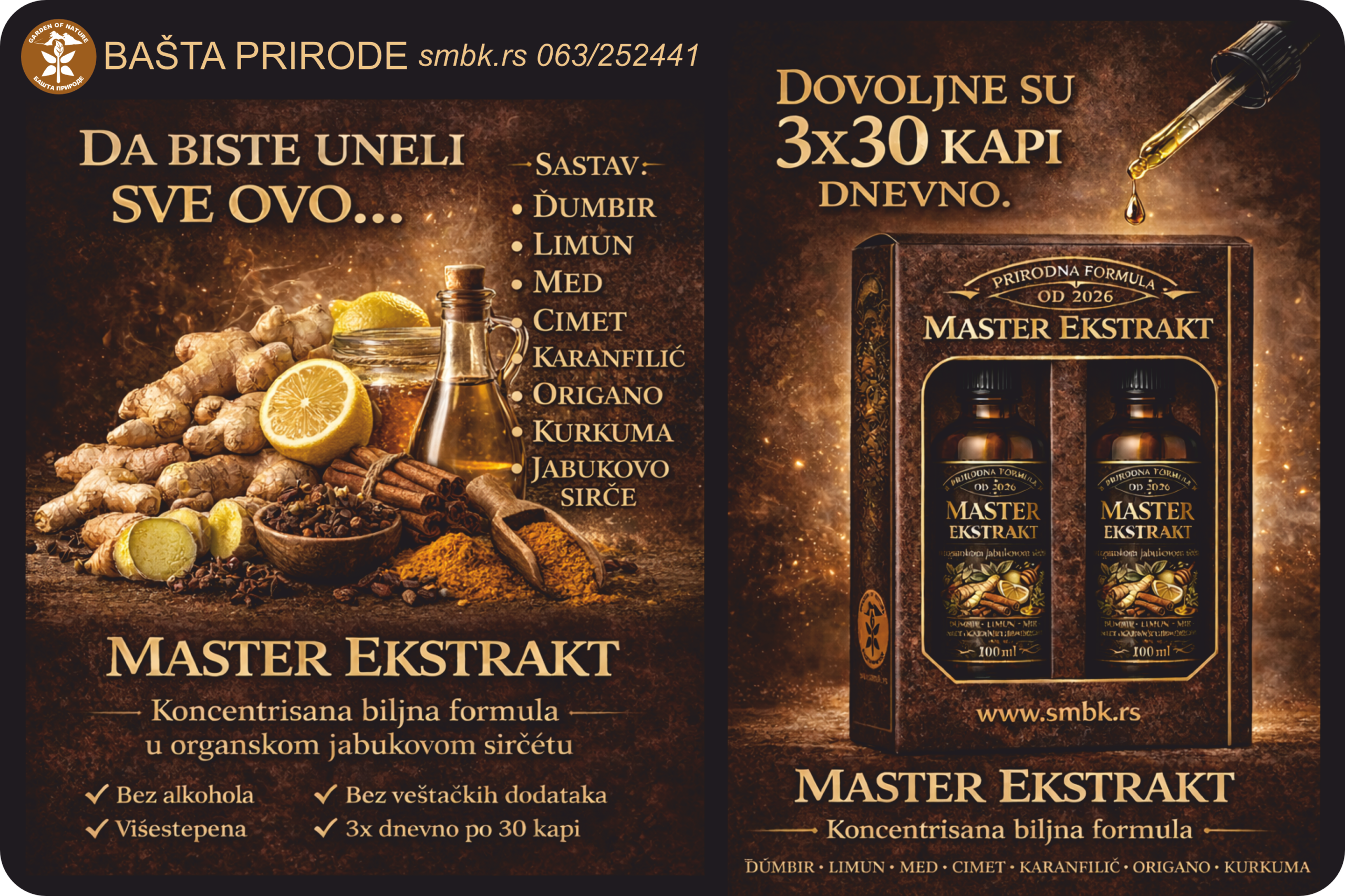 MASTER EKSTRAKT – Koncentrovana biljna formula u kapima